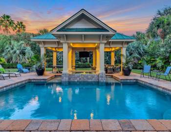 pool outside a charleston vacation rental