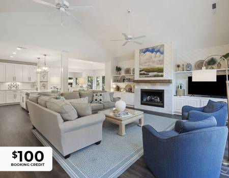 Beautifully decorated living room interior