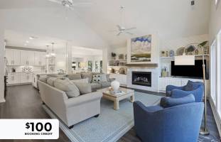 Beautifully decorated living room interior